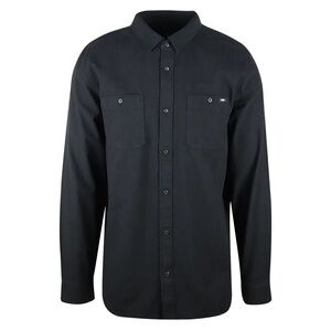 Vans Men's Black Carlow II Denim L/S Woven Shirt Size Large